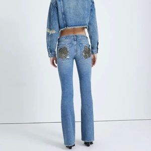 🖤NWT🖤 7 FOR ALL MANKIND Maribel Original Bootcut Beaded Flower